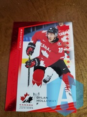 2021 UD Team Canada Juniors Exclusives DYLAN HOLLOWAY 160/165 Oilers Card# 122